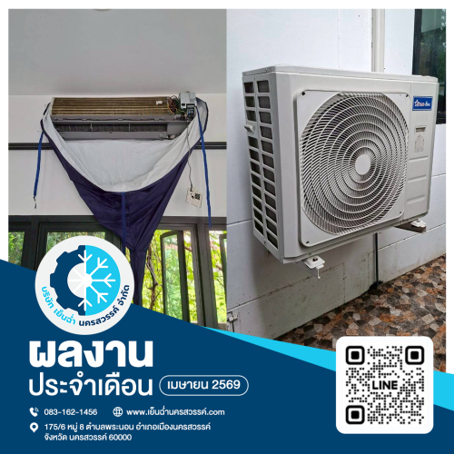 ล้างแอร์หนองปิงชอยข้างโรงเรียน